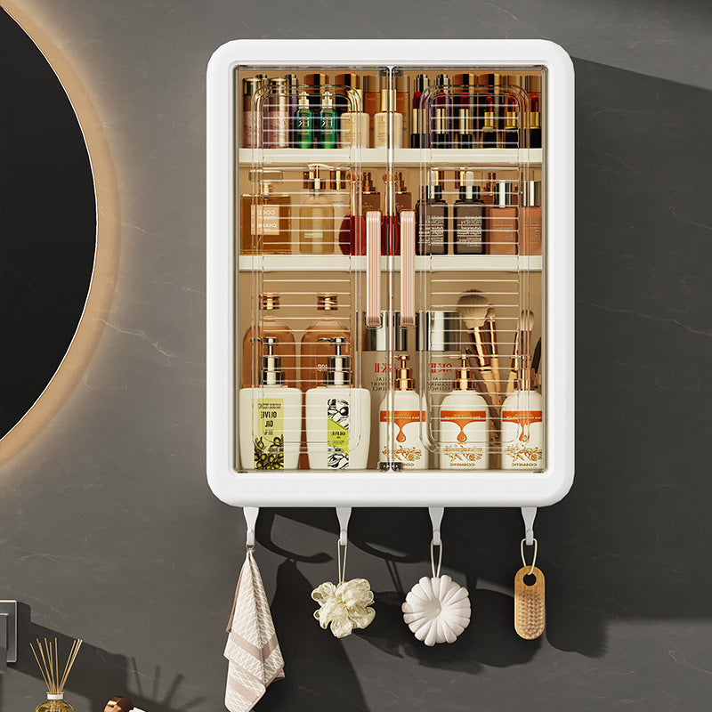 Bathroom Kitchen Storage Rack Wall-mounted Cosmetics Storage Cabinet