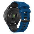 Universal 22mm Water Ripple Road Two-color Silicone Strap