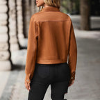 Women's Casual Cropped Casual Jacket